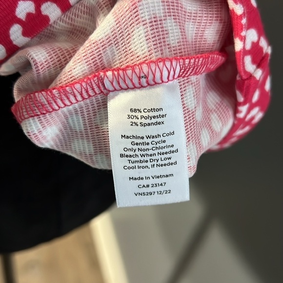 Talbots Large Pink White Flower Geo Print Sleeveless Ottoman Shell Tank Top NWT - Picture 5 of 7